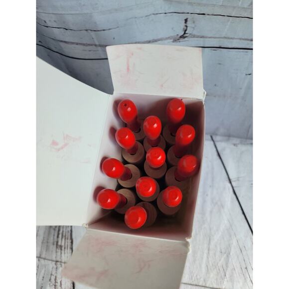 Lot of 12 Kids Wooden Mini Rolling Pins with Red Handles - New - Picture 2 of 5